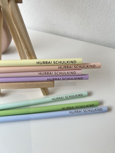 Bleistift "HURRA! SCHULKIND"-Pastell Grün