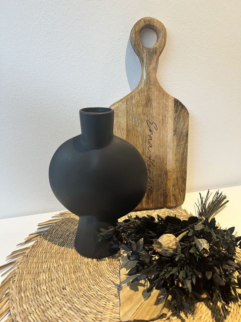 Vase "Lilou" groß, schwarz