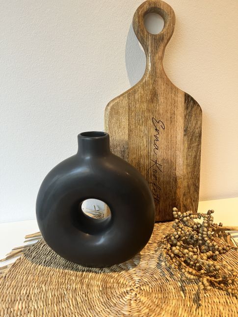 Vase "Isabel", schwarz