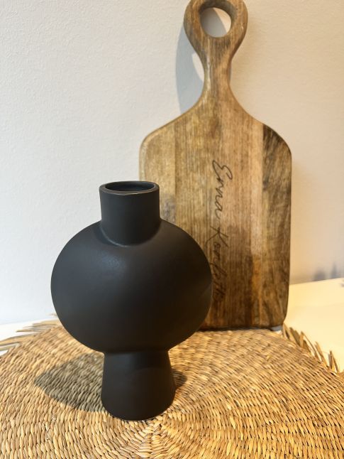 Vase "Lilou" klein, schwarz