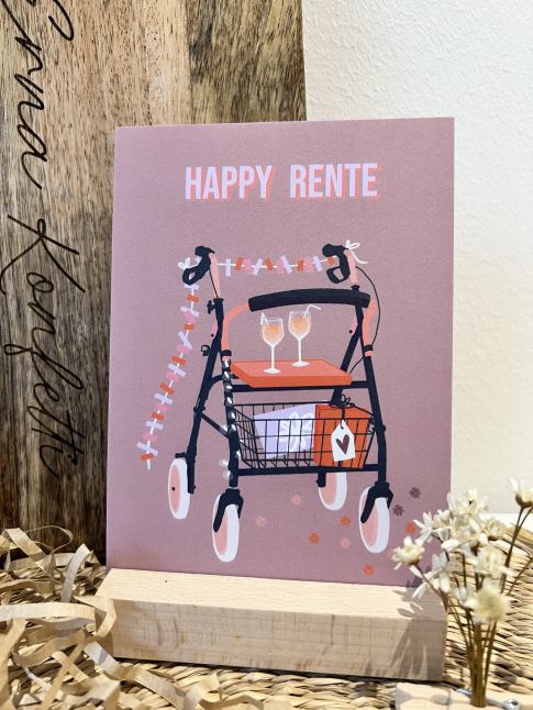 Karte "Happy Rente"